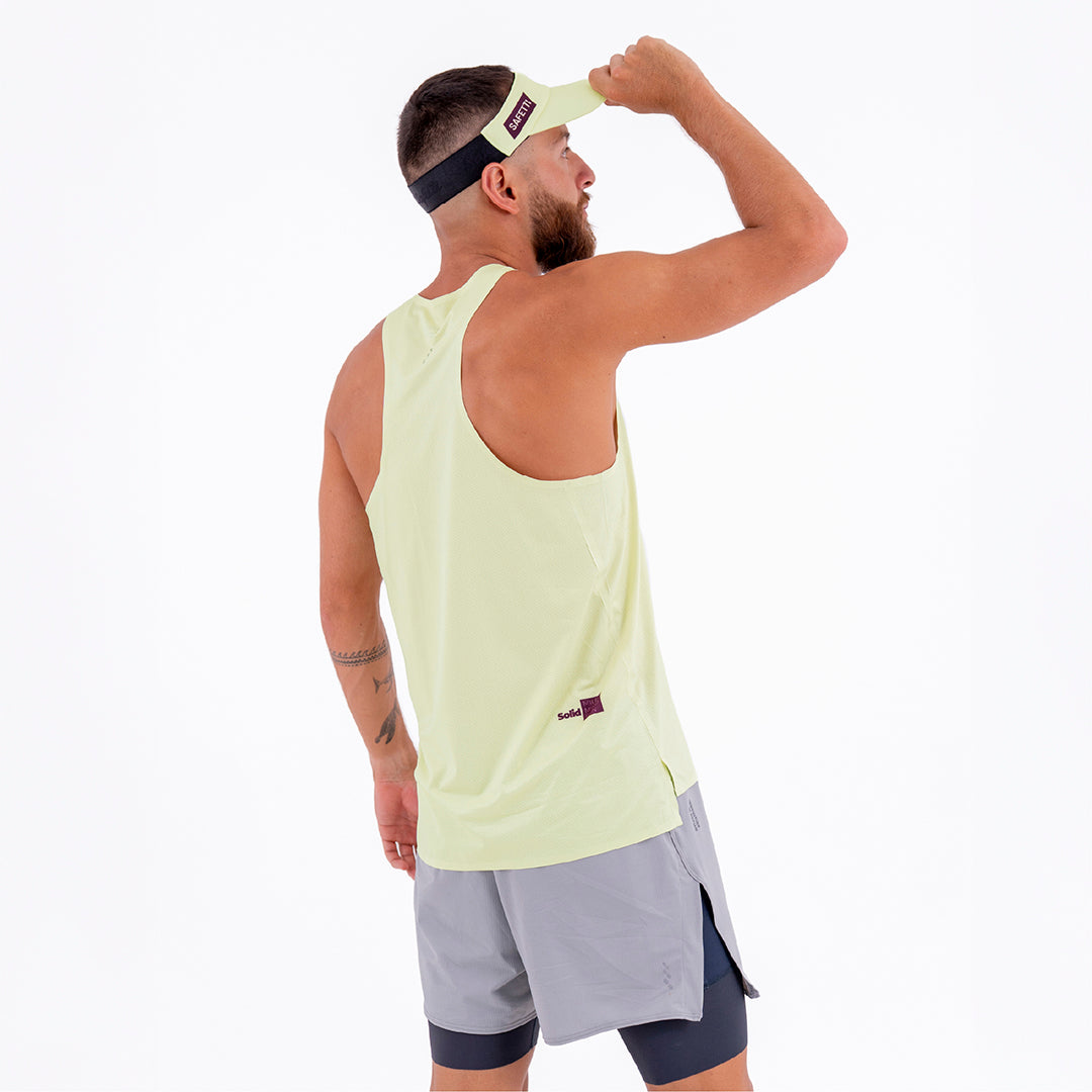 LEVIT YELLOW MEN’S RUNNING TANK TOP