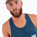 LEVIT DARK BLUE MEN’S RUNNING TANK TOP