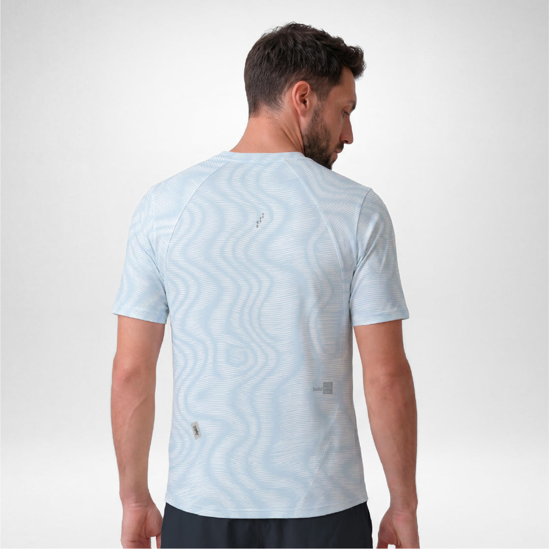07973H PRO 405 Short Sleeve Running Jersey BLUE AURA
