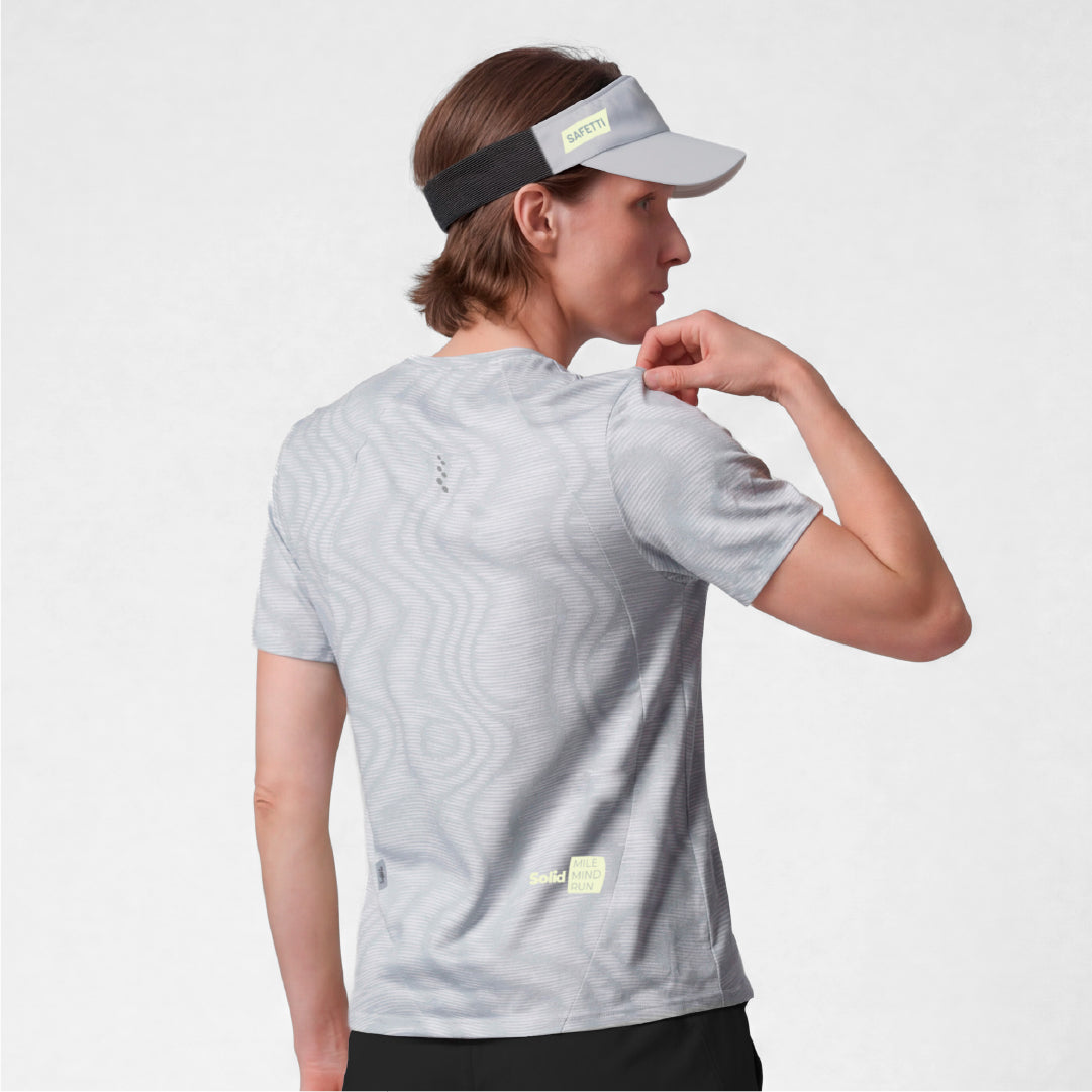 07978H PRO 405 Short Sleeve Running Jersey STONE GRAY