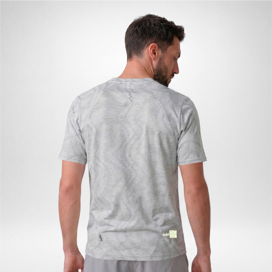 07979H PRO 405 Short Sleeve Running Jersey STONE GRAY