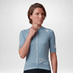 11966H Leggero Short Sleeve Cycling Jersey BLUE AURA