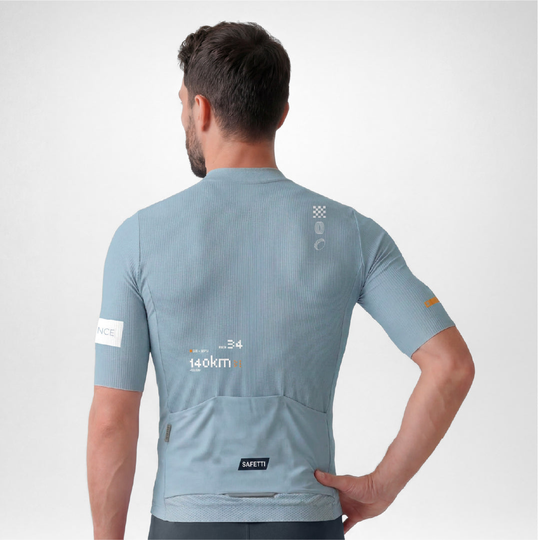 11967H Leggero Short Sleeve Cycling Jersey BLUE AURA