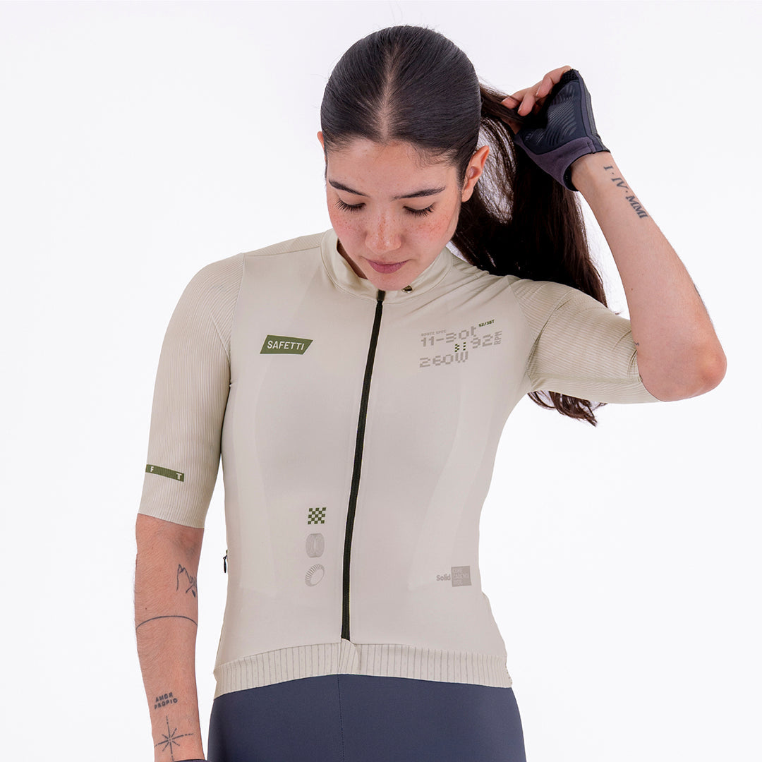 WARM SAND WOMEN’S SHORT SLEEVE CYCLING JERSEY