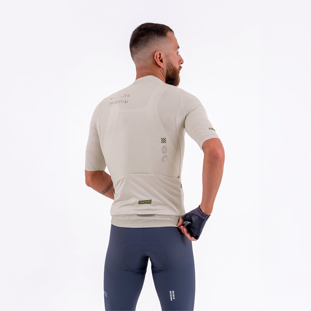 WARM SAND MEN’S SHORT SLEEVE CYCLING JERSEY