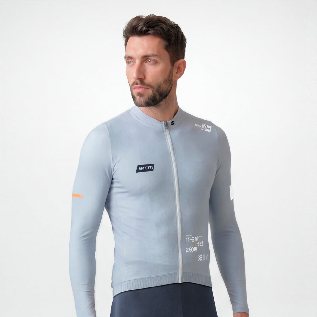 12967H Leggero Long Sleeve Cycling Jersey BLUE AURA
