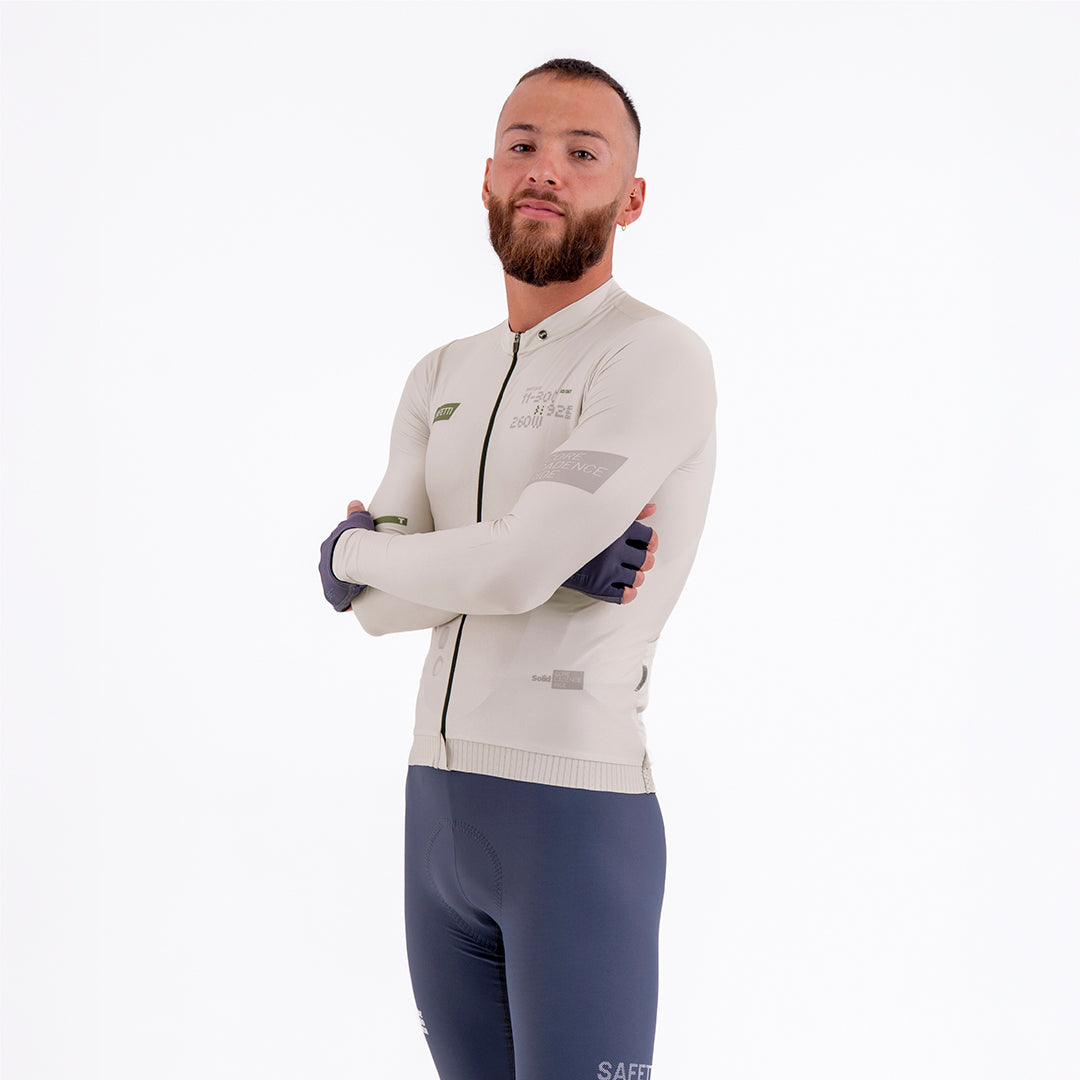 WARM SAND MEN’S LONG SLEEVE CYCLING JERSEY