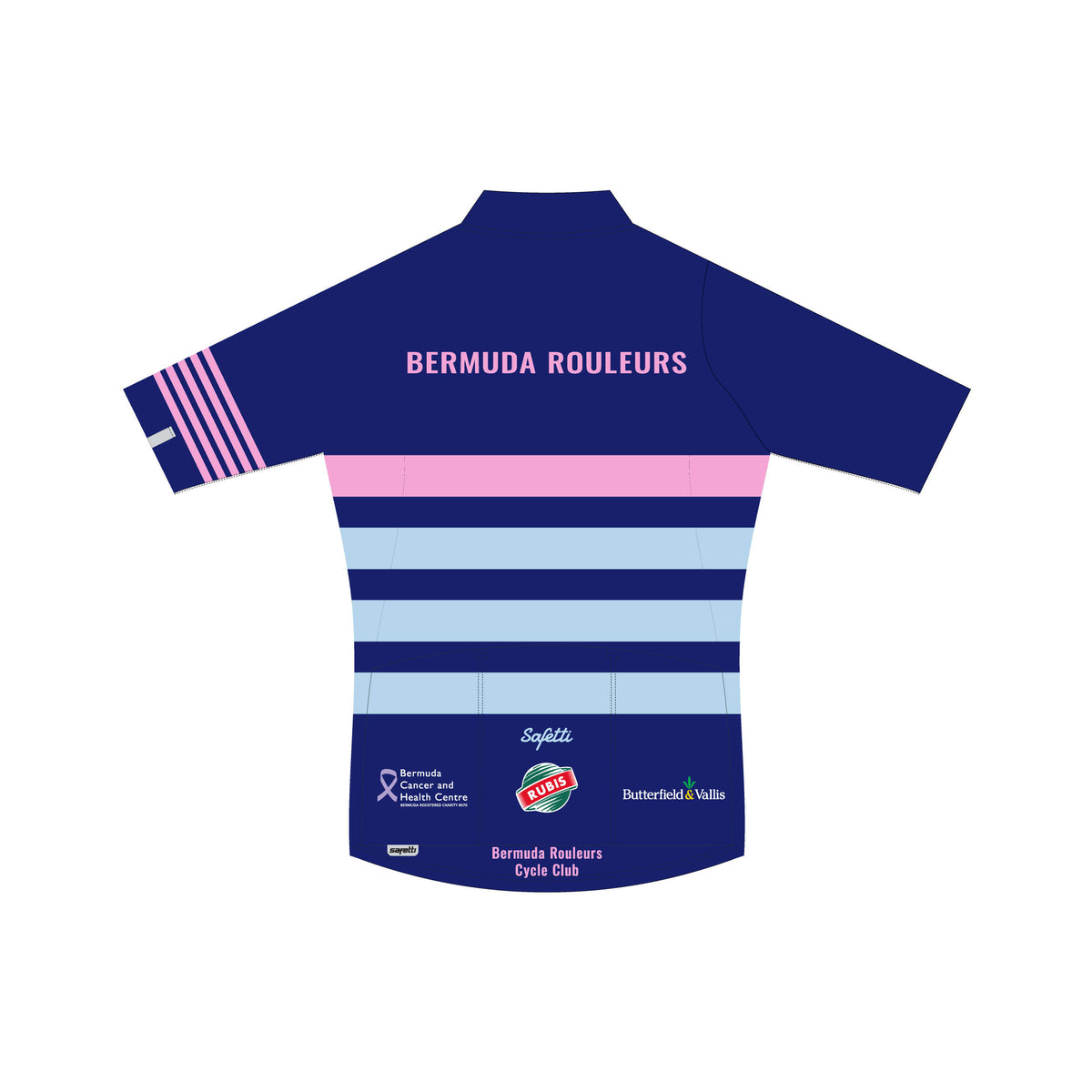 BR'26 - Lombardia Short Sleeve Cycling Jersey Blue. Men