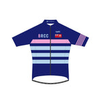 BR'26 - Lombardia Short Sleeve Cycling Jersey Blue. Women