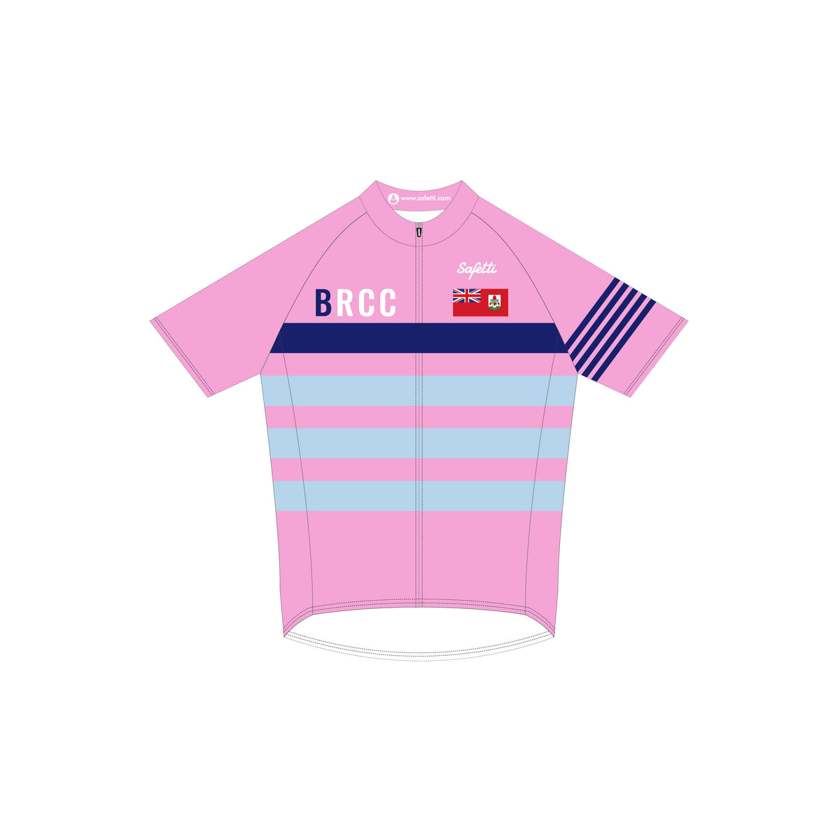 BR'26 - Basic Short Sleeve Cycling Jersey Pink (14-18). Junior