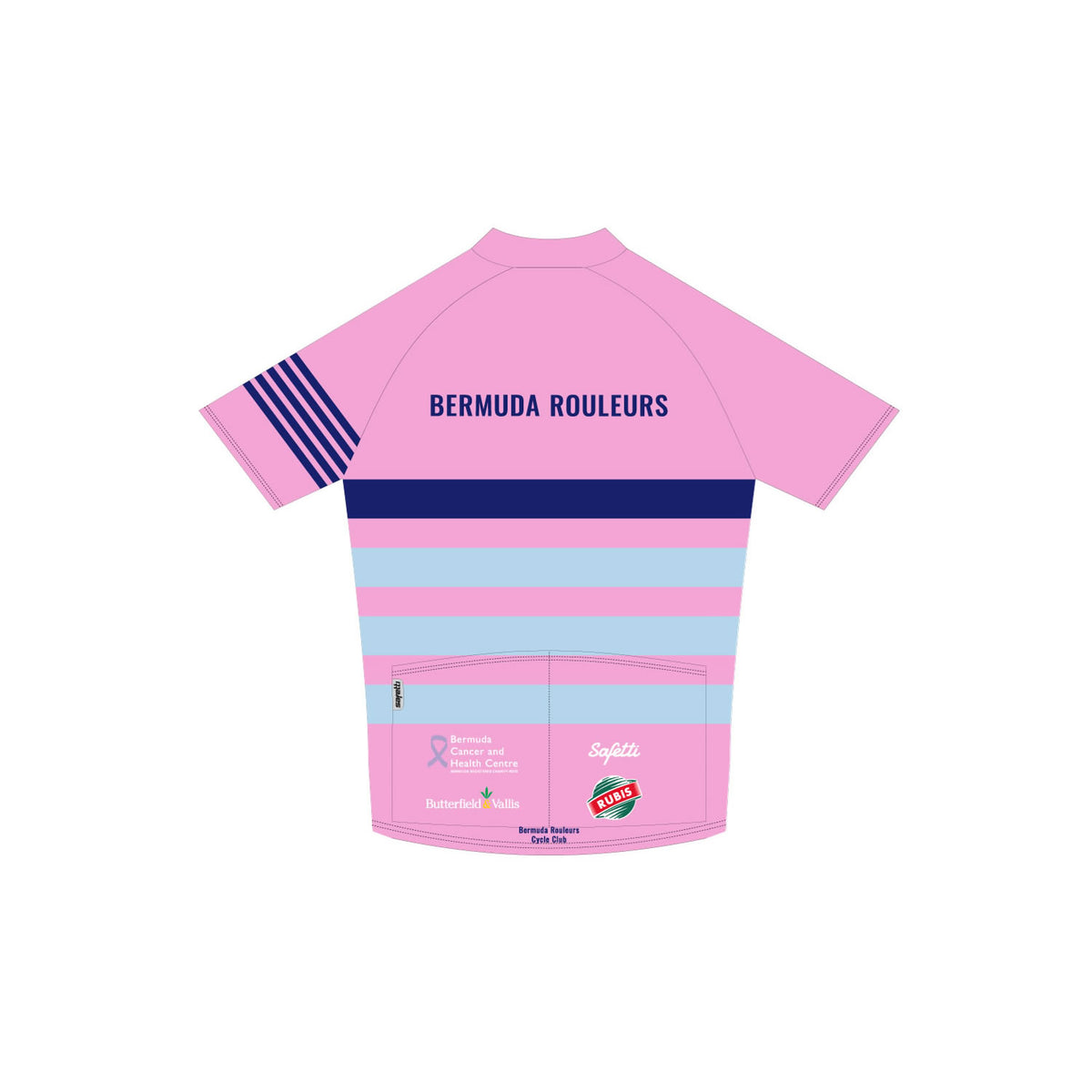 BR'26 - Basic Short Sleeve Cycling Jersey Pink (4-12). Junior