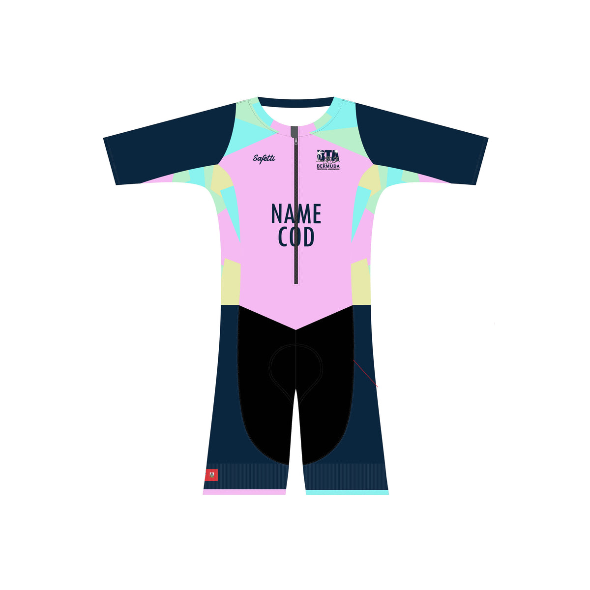 BTA - Kona Performance Short Sleeve Triathlon Skinsuit. Men