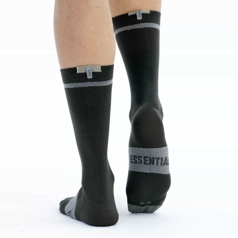 VENTI 8" GRAY UNISEX CYCLING TIGHTS