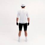 LATITUDE WHITE MEN'S SHORT SLEEVE CYCLING JERSEY