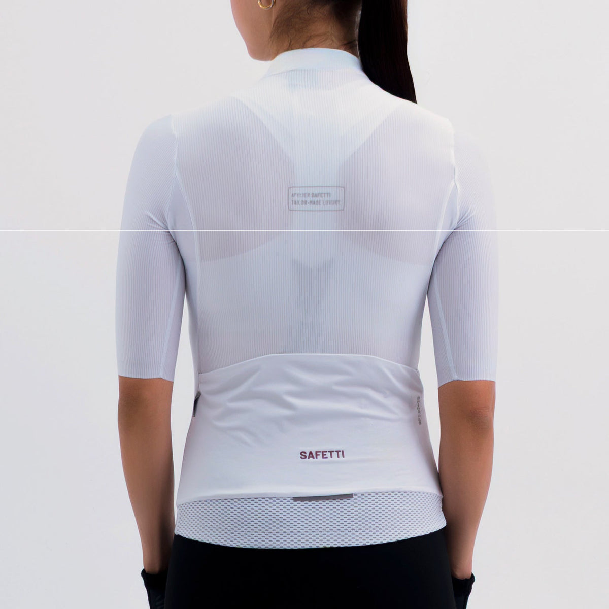 LATITUDE WHITE WOMEN'S SHORT SLEEVE CYCLING JERSEY