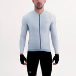 LATITUDE GRAY MEN'S LONG SLEEVE CYCLING JERSEY