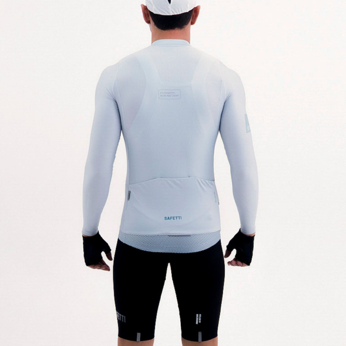 LATITUDE GRAY MEN'S LONG SLEEVE CYCLING JERSEY