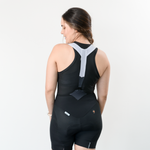 BLACK WOMEN'S CYCLING UNDERJERSEY WITH ARMHOLE SLEEVES