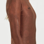 SUNSETTIDE RUSSET WOMEN'S LONG SLEEVE CYCLING JERSEY