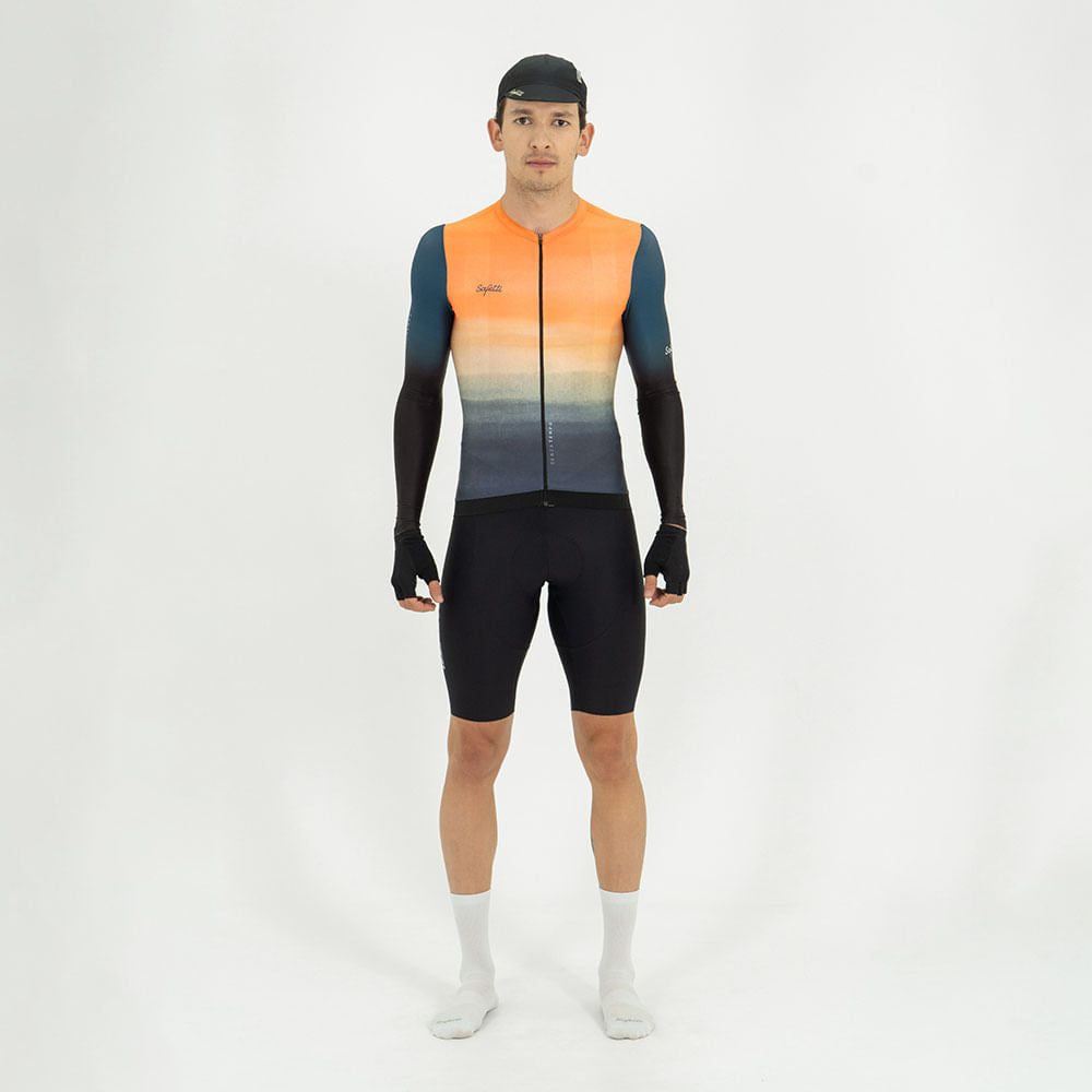 OCEANGLOW MEN'S LONG SLEEVE CYCLING JERSEY