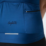 CAMISA CICLISMO MANGA CORTA ESSENZIALE BLU PARA MUJER