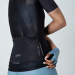 BLACK SHORT SLEEVE CYCLING JERSEY FOR WOMEN