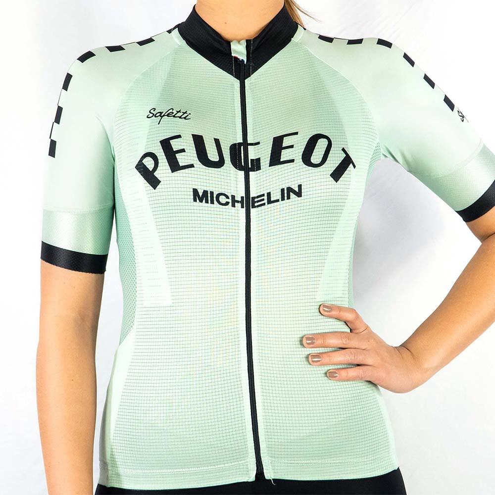 WOMEN’S PEUGEOT CYCLING JERSEY SHORT SLEEVE MINT