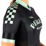 PEUGEOT BLACK WOMEN'S SHORT SLEEVE CYCLING JERSEY