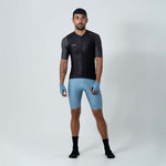 BLACK SHORT SLEEVE CYCLING JERSEY FOR MEN