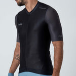 BLACK SHORT SLEEVE CYCLING JERSEY FOR MEN