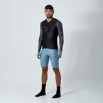 MEN'S BLACK LONG SLEEVE CYCLING JERSEY