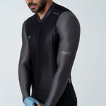 MEN'S BLACK LONG SLEEVE CYCLING JERSEY