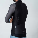 MEN'S BLACK LONG SLEEVE CYCLING JERSEY