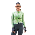 TIDE GREEN WOMEN’S LONG SLEEVE CYCLING JERSEY