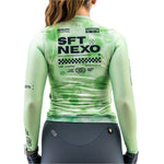 TIDE GREEN WOMEN’S LONG SLEEVE CYCLING JERSEY