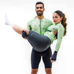 TIDE GREEN MEN’S LONG SLEEVE CYCLING JERSEY