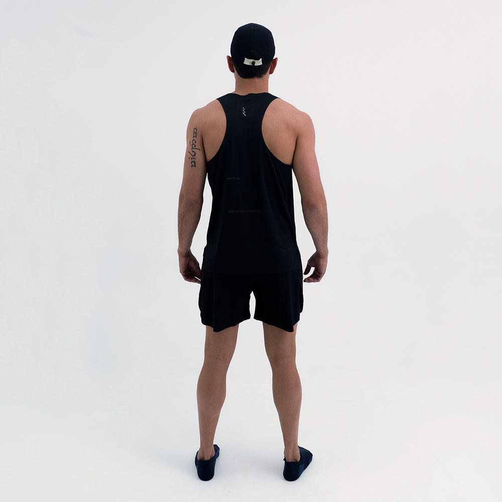 LEVIT BLACK MEN'S RUNNING TANK