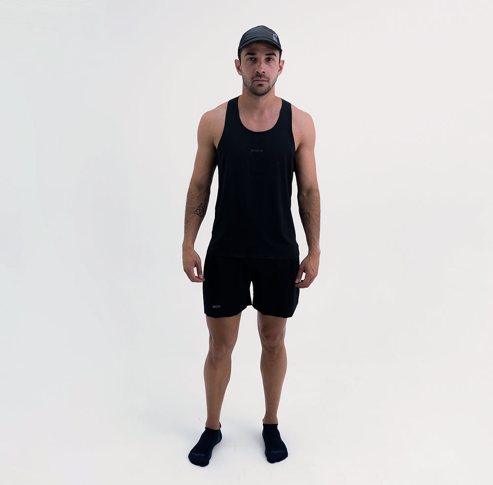 LEVIT BLACK MEN'S RUNNING TANK