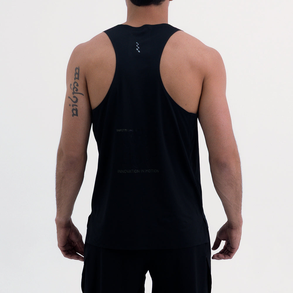 LEVIT BLACK MEN'S RUNNING TANK