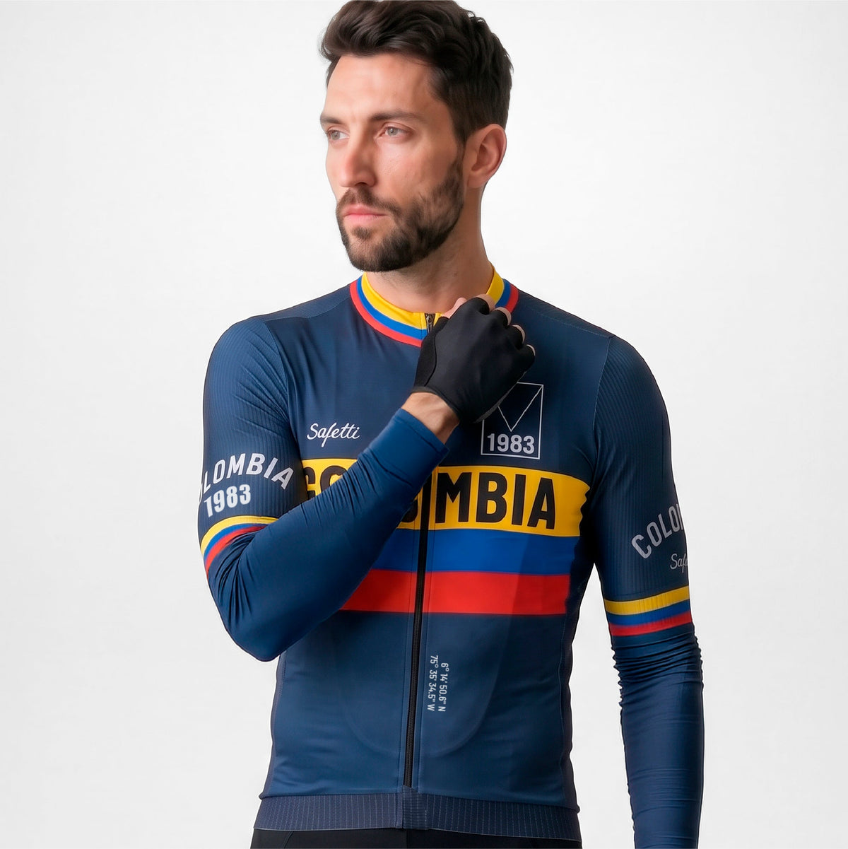 COLOMBIA VARTA 26 MEN’S LONG SLEEVE CYCLING JERSEY