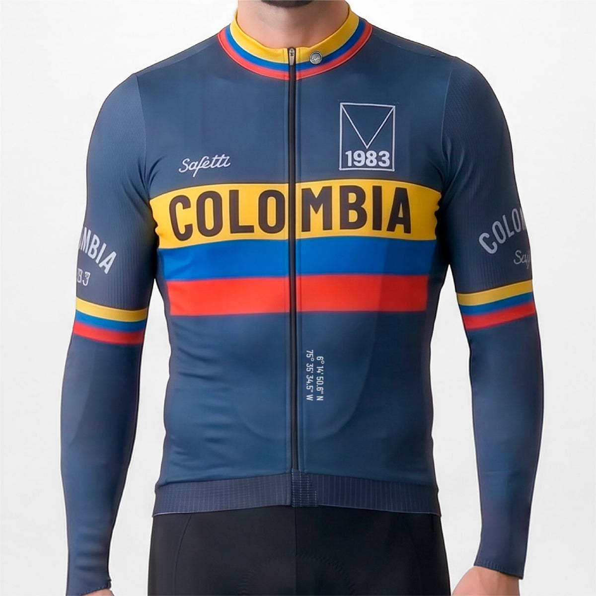 COLOMBIA VARTA 26 MEN’S LONG SLEEVE CYCLING JERSEY