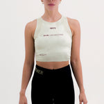 POCKET YELLOW WOMEN'S RUNNING & PADEL CROP TOP
