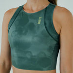 RUNNING/PADEL POCKET OLIVA TOP FOR WOMEN