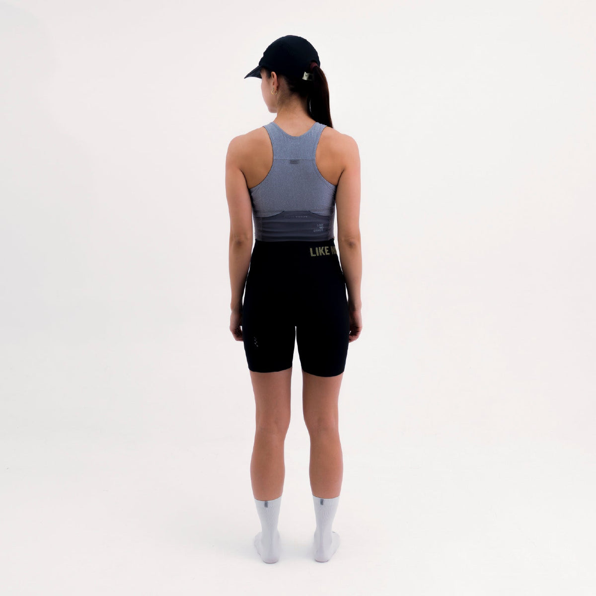 POCKET GRAY WOMEN'S RUNNING & PADEL CROP TOP