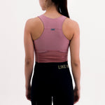 POCKET ROSE WOMEN'S RUNNING & PADEL CROP TOP