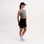 POCKET GREEN WOMEN'S RUNNING CROP TOP