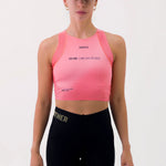 POCKET CHERRY WOMEN'S RUNNING & PADEL CROP TOP