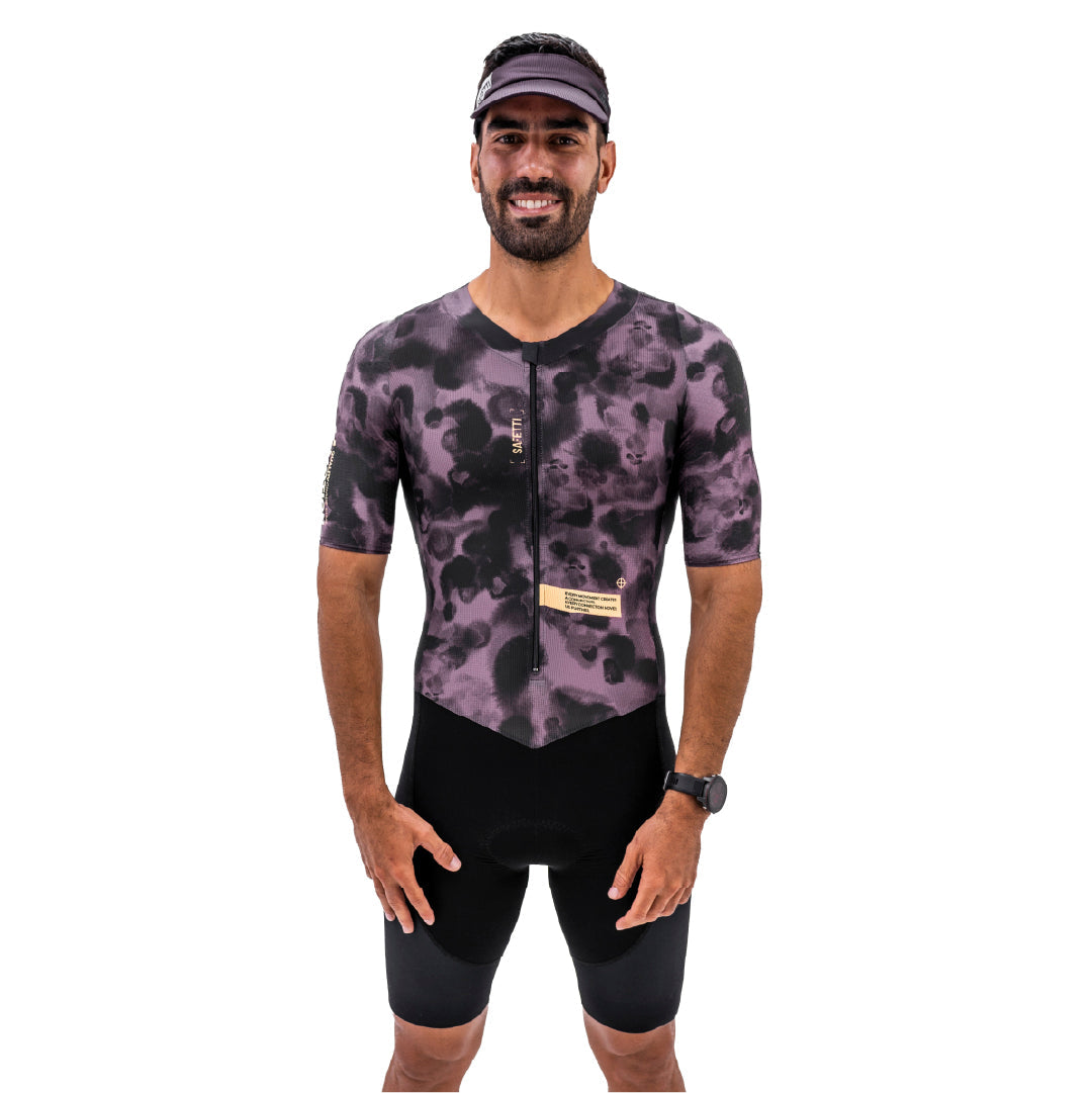 KONA TIDE PLUM MEN’S SHORT SLEEVE TRIATHLON SUIT