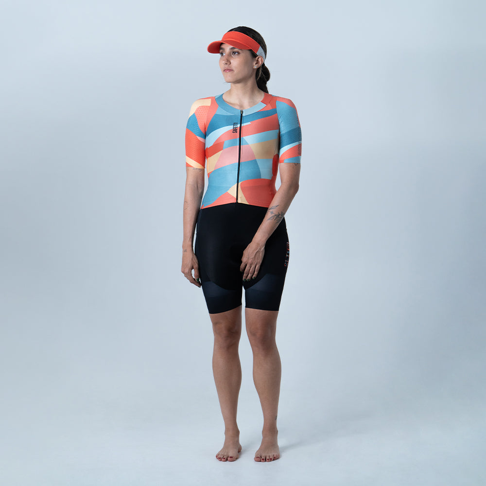 ENTERIZO TRIATLON MANGA CORTA GLIDE PARA MUJER