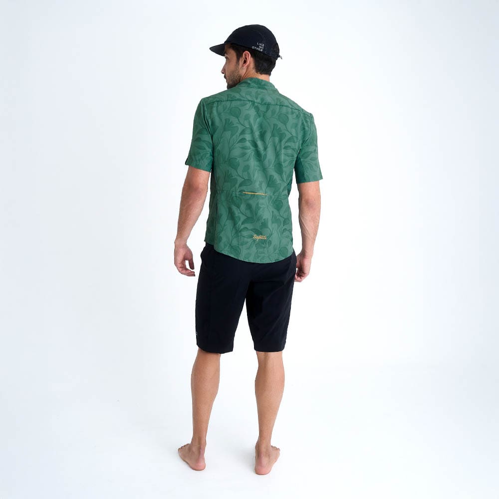OUTLAND GREEN SHORT-SLEEVE CYCLING SHIRT FOR MEN